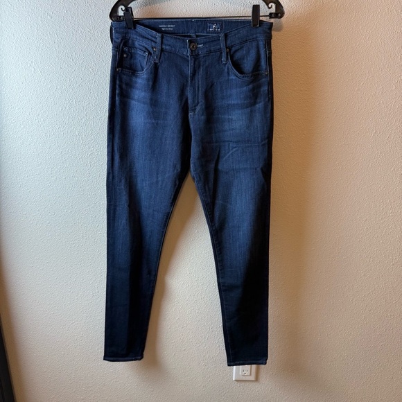AG Farrah High Waist Skinny Jeans Blue Basin Denim Casual Women’s Size 30 - Picture 2 of 11